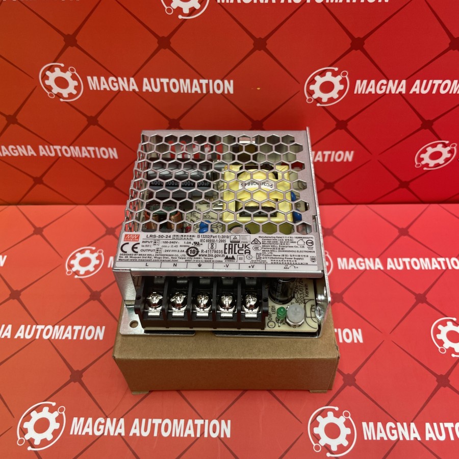 Schakelende voeding/voeding 52W 24V 2,2A; MeanWell LRS-50-24; transformator driver